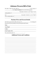 free printable bill of sale alabama