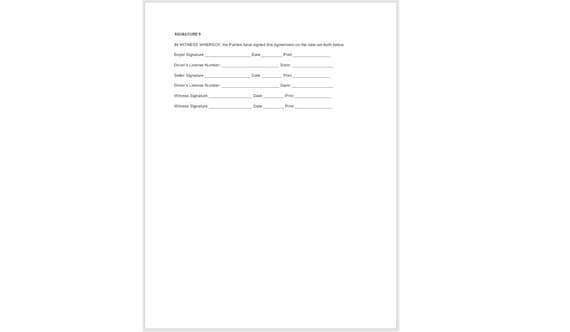 free printable bill of sale for horse trailer
