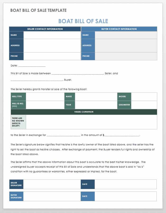 free printable bill of sale for house