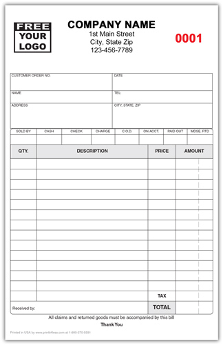 free printable bill of sale receipts