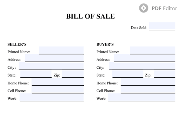 Free Bill of Sale Template | How to Write a Bill of Sale