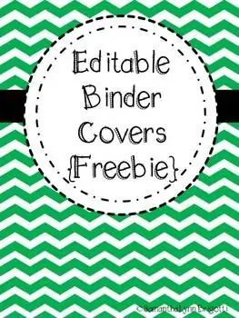 free printable binder covers editable