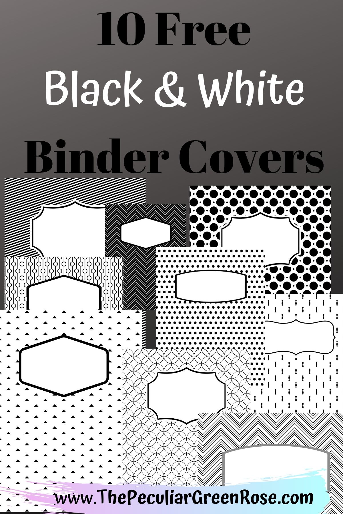 10-free-variety-black-white-binder-covers-the-peculiar-green-rose-worksheets-library for Free Printable Binder Covers Editable 10 Free Variety Black & White Binder Covers - The Peculiar Green Rose - Worksheets Library for Free Printable Binder Covers Editable