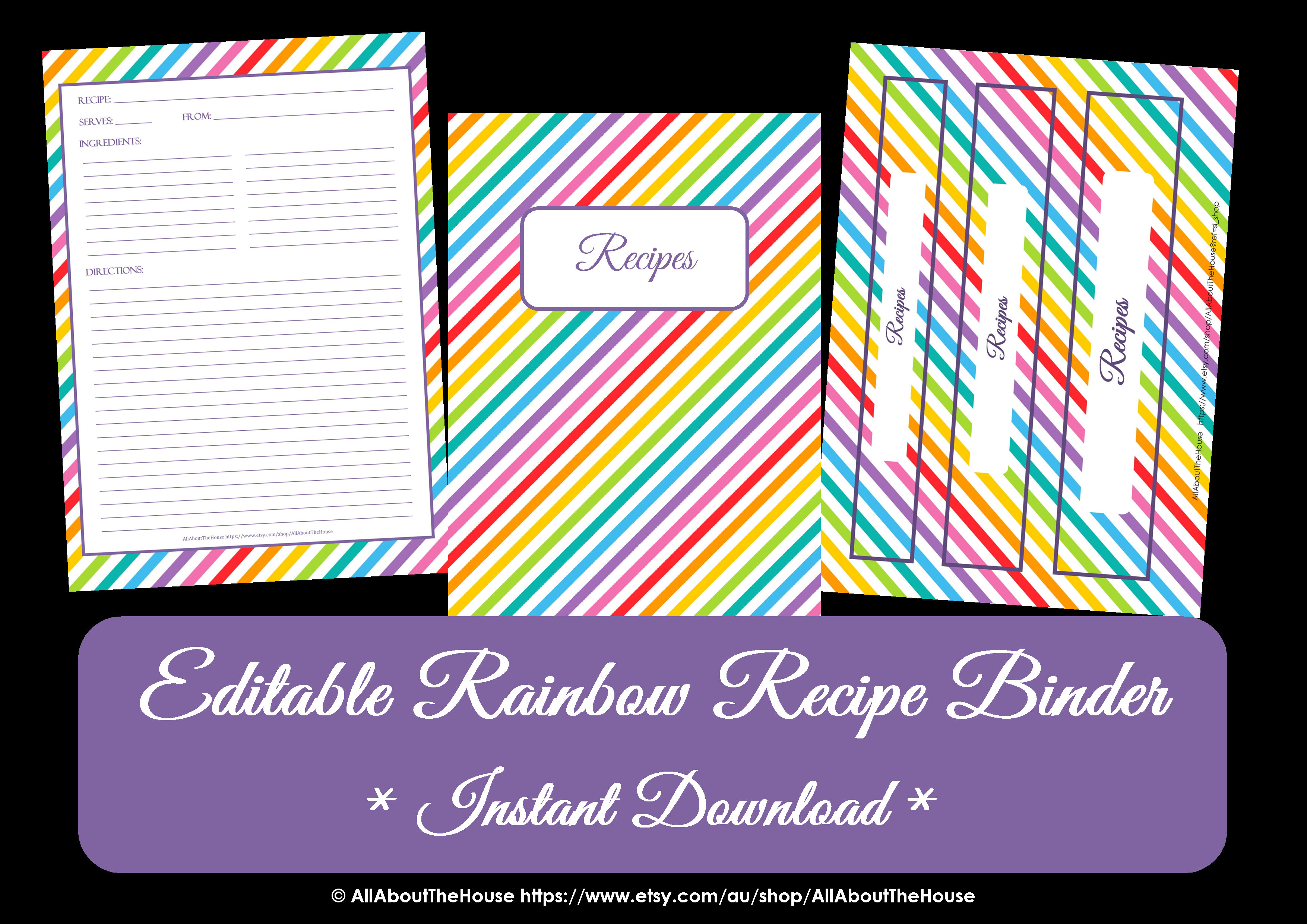 free printable binder covers purple