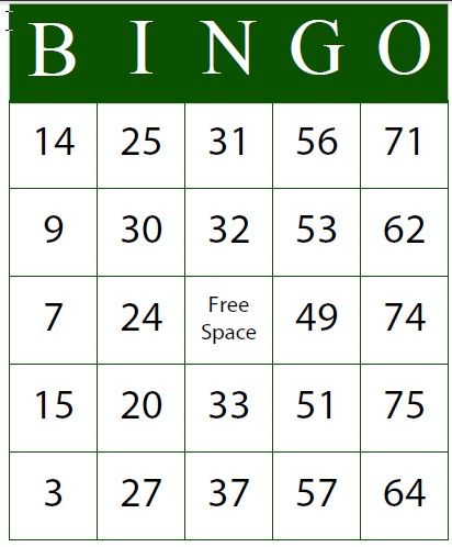 free printable bingo cards for teachers