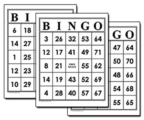 free printable bingo cards to print