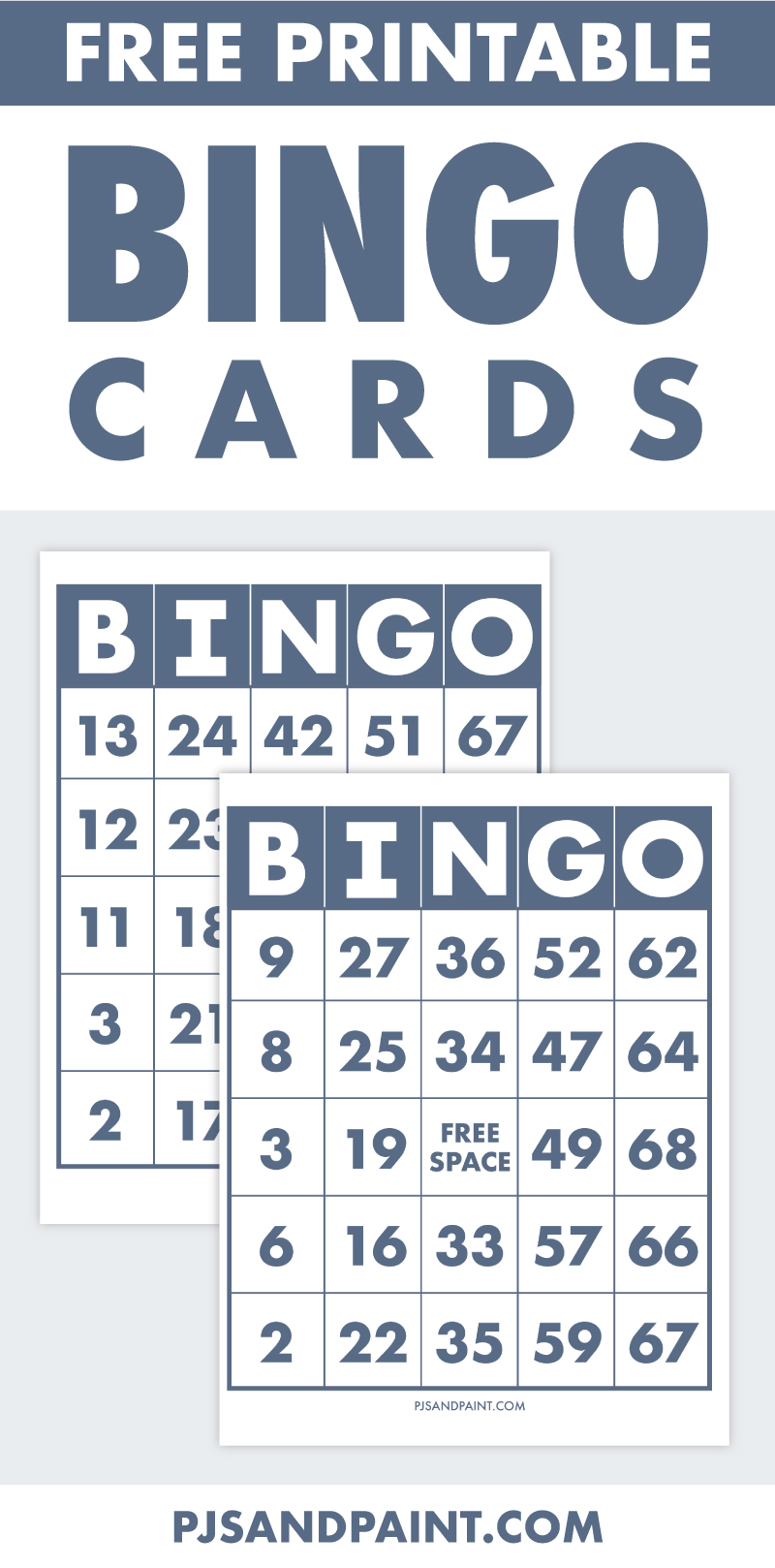 free printable bingo cards to print