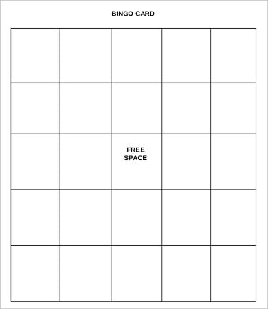 free printable bingo cards to print