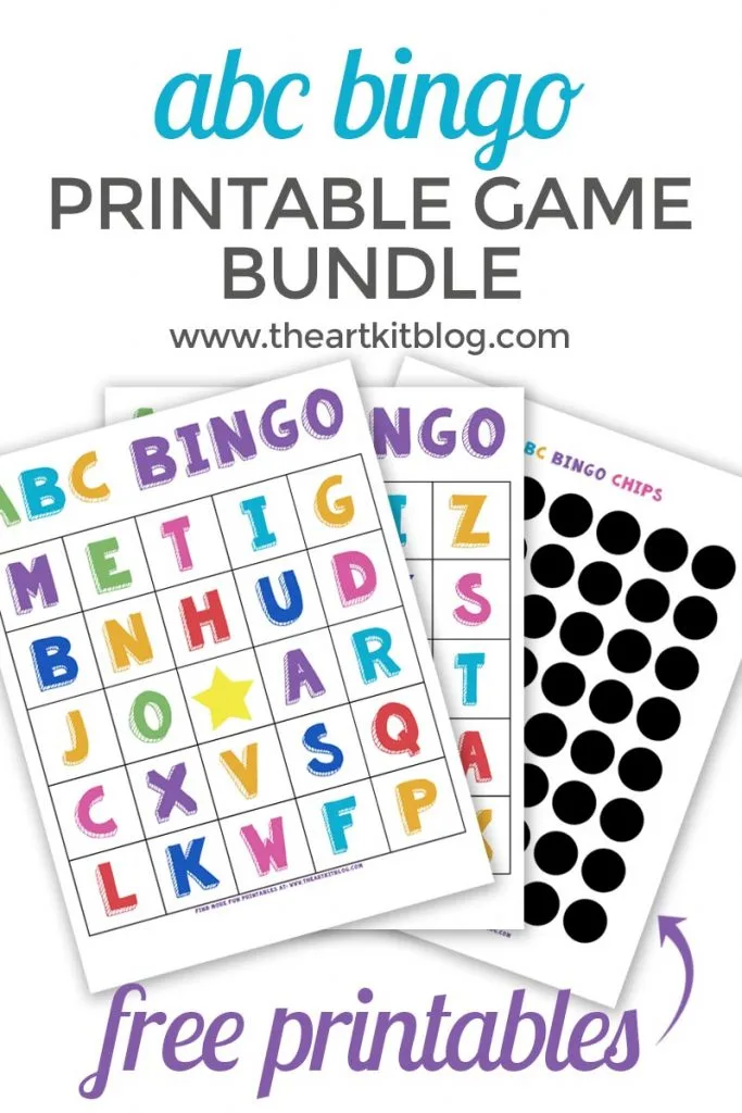 Alphabet Bingo Game {FREE Printable Pack!} - The Art Kit