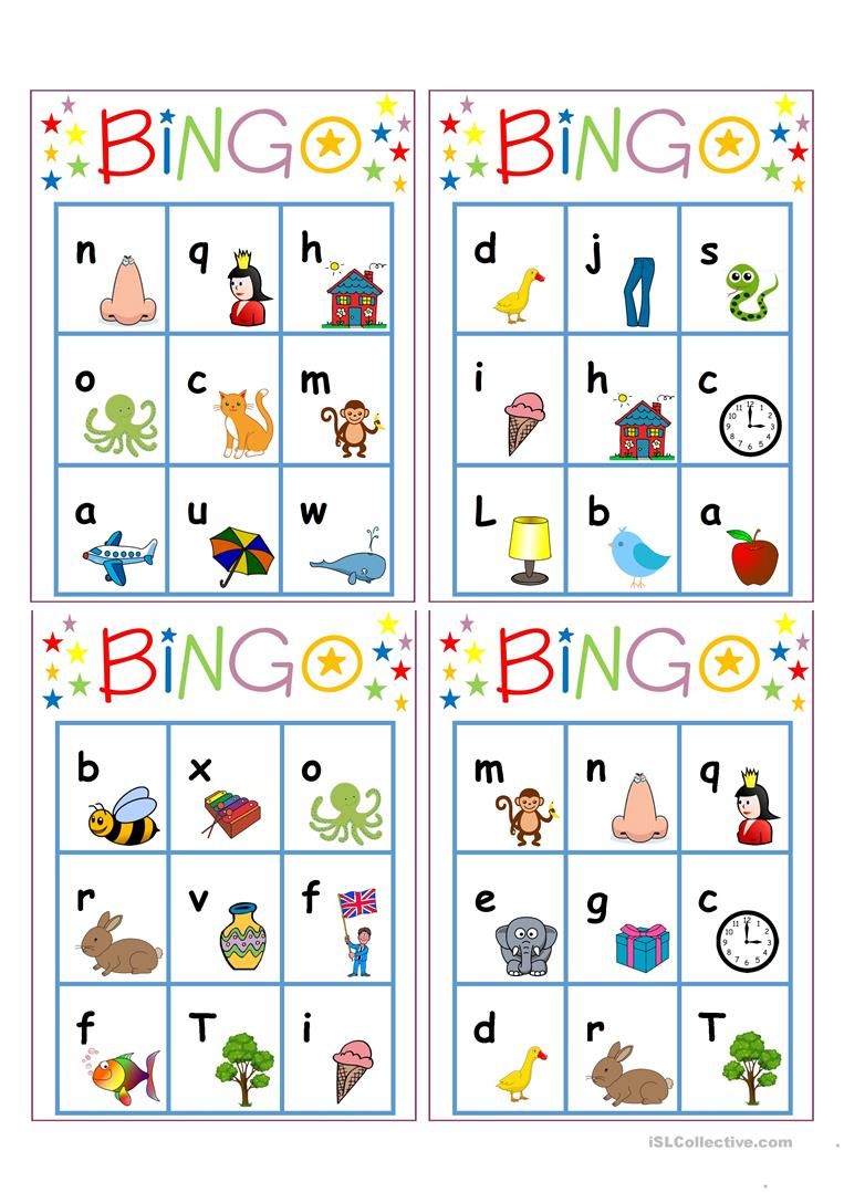 Alphabet bingo