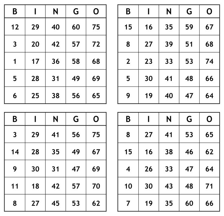 free printable bingo cards with numbers pdf