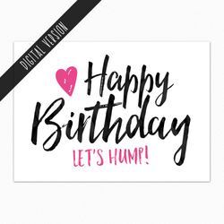 Free printable birthday naughty cards digital downloads DIY - In A ...
