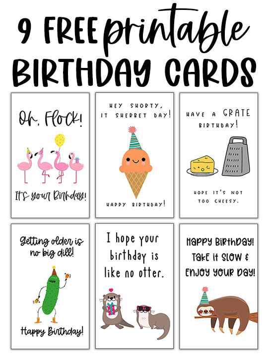 free printable birthday cards online funny