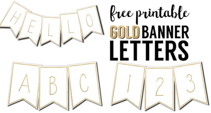 free printable birthday flags