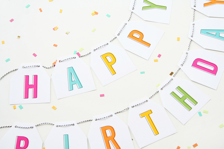 Free Printable Birthday Banner
