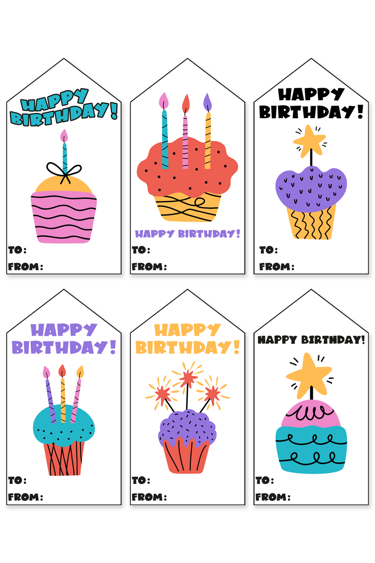102 Free Printable Birthday Tags All in One Download - Worksheets Library for Free Printable Birthday Tag Templates