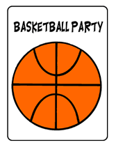 free printable birthday invitations basketball