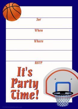 Free Printable Sports Birthday Party Invitations Templates