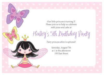 Fairy Party Invitations: DIY Printable Fairy And Butterfly Kit