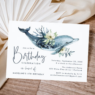 free printable birthday invitations dolphins