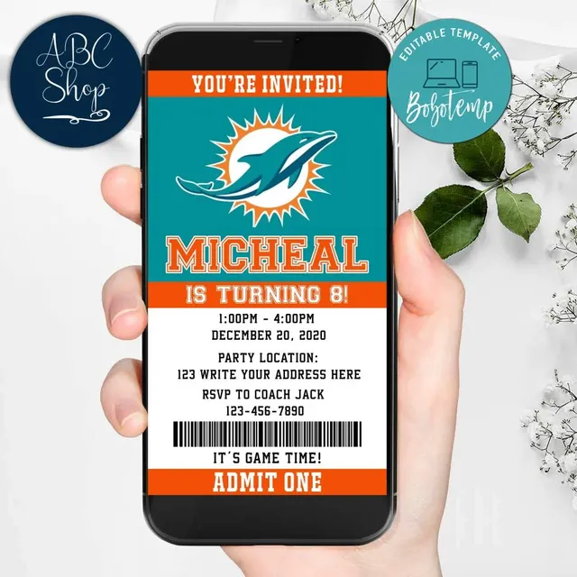 free printable birthday invitations dolphins