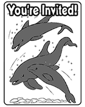 free printable birthday invitations dolphins