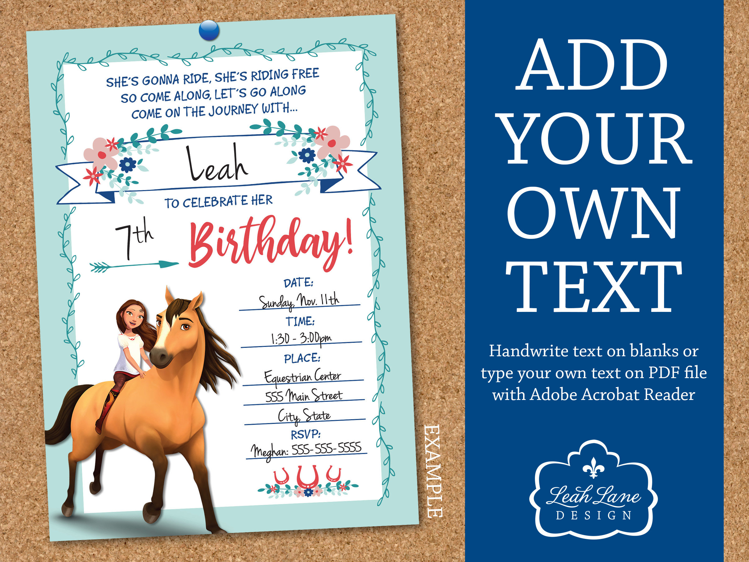 free printable birthday invitations for her