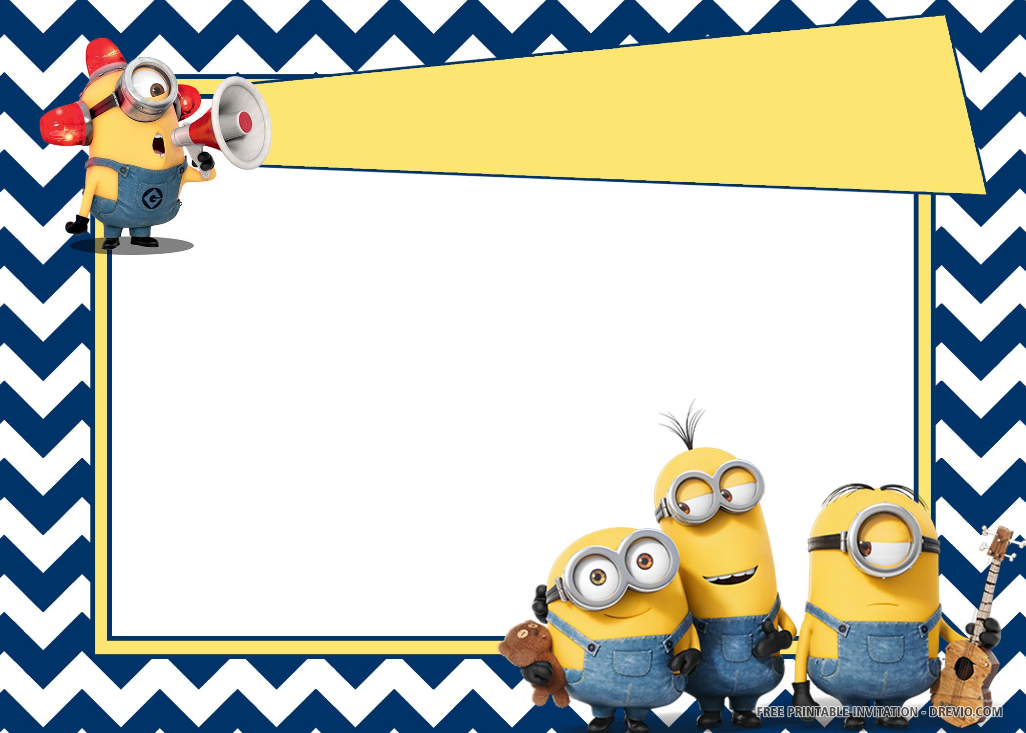 free printable birthday invitations minions
