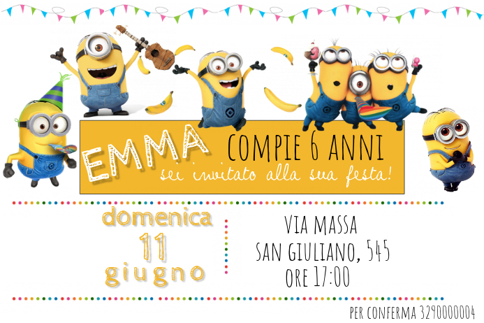 free printable birthday invitations minions