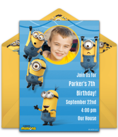 free printable birthday invitations minions