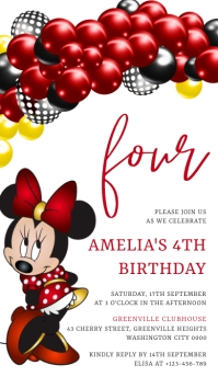283+ Free Templates for Minnie mouse birthday invitation ...