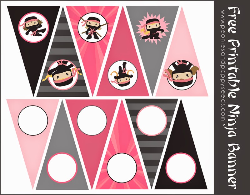 free printable birthday invitations ninja