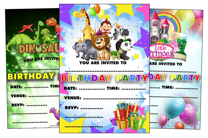 Free Printable Birthday Party Invites Kids | Just Family Fun