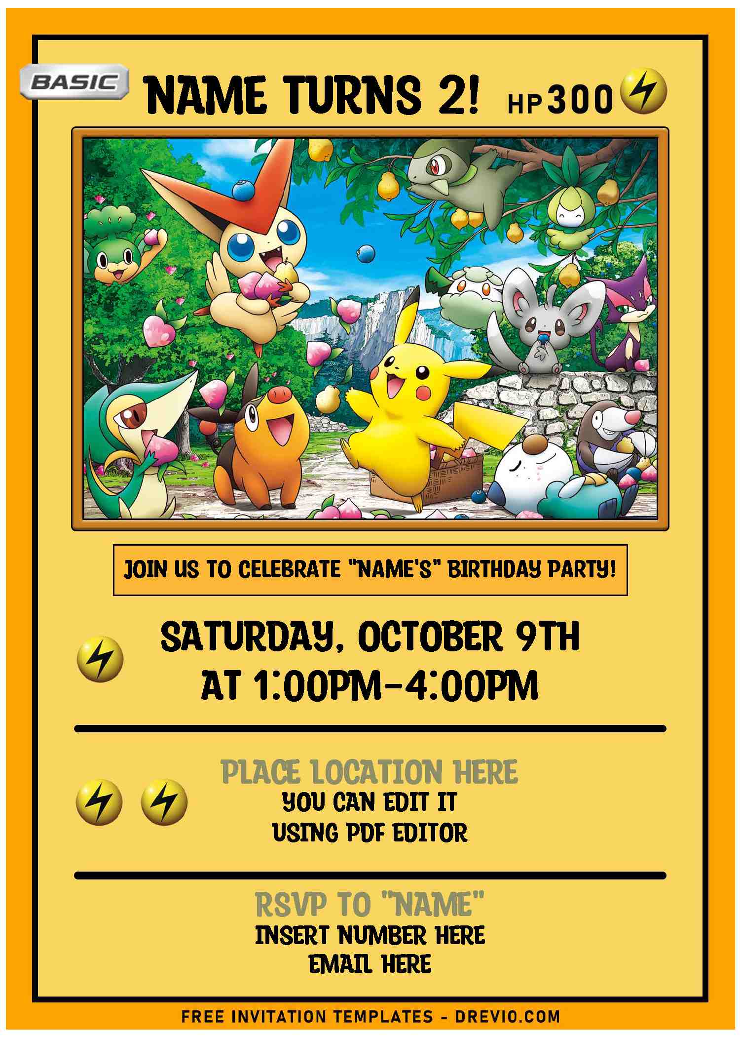 free printable birthday invitations pdf