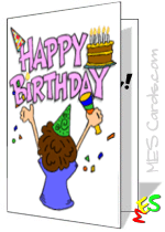 free printable birthday invitations quarter fold