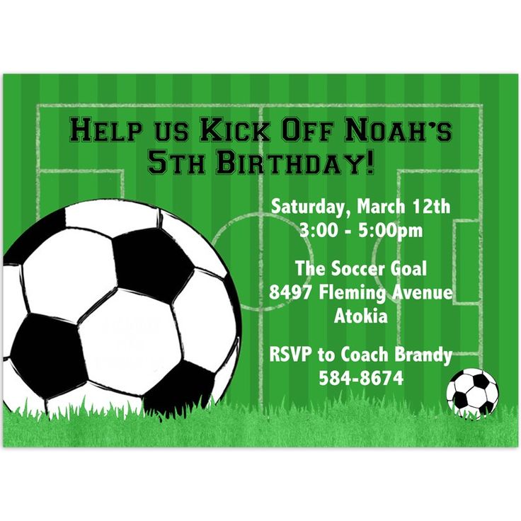 free printable birthday invitations soccer themed