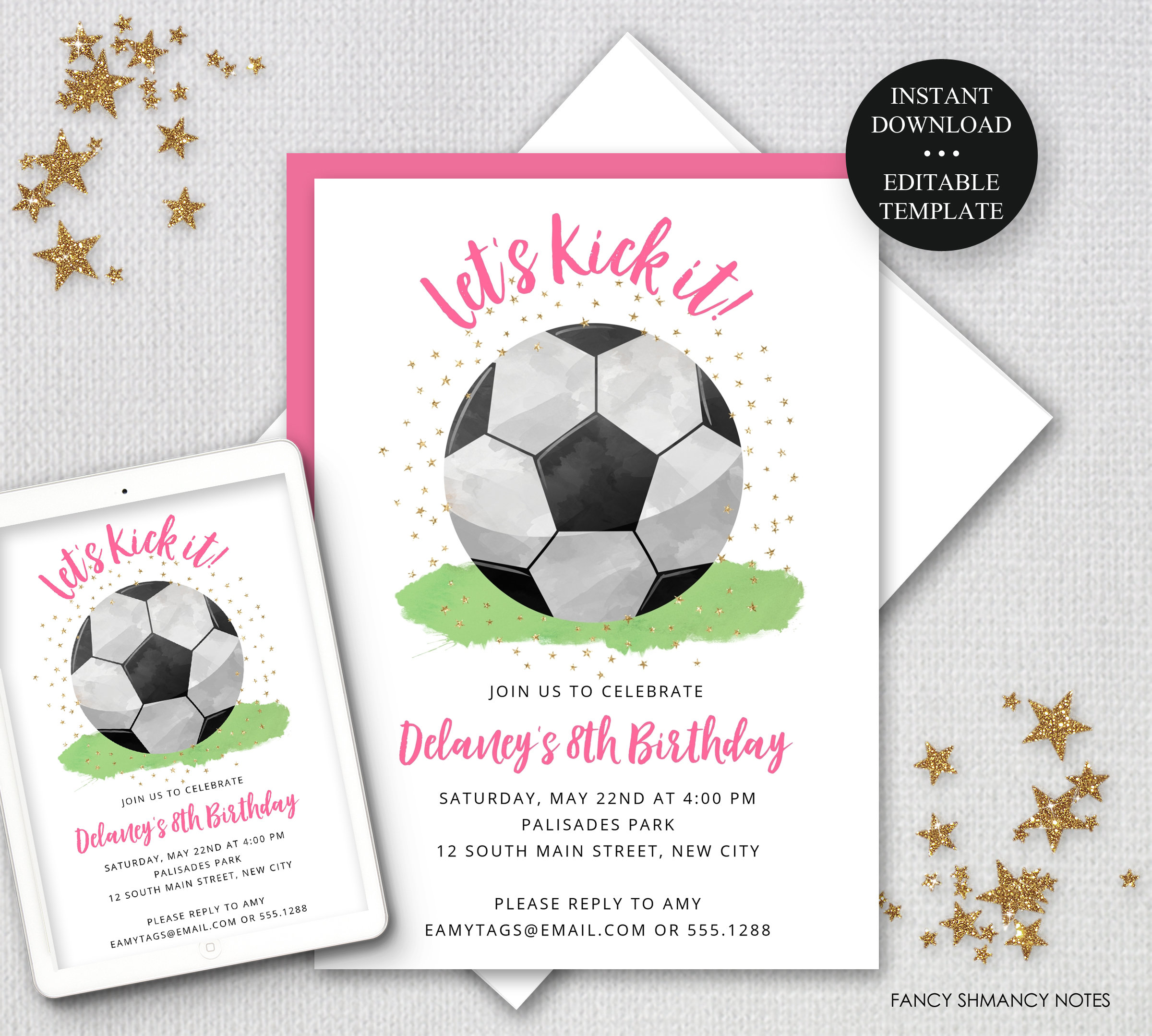 DIY Soccer Party Favours and a free printable TOMFO | TOMFO