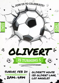 free printable birthday invitations soccer themed