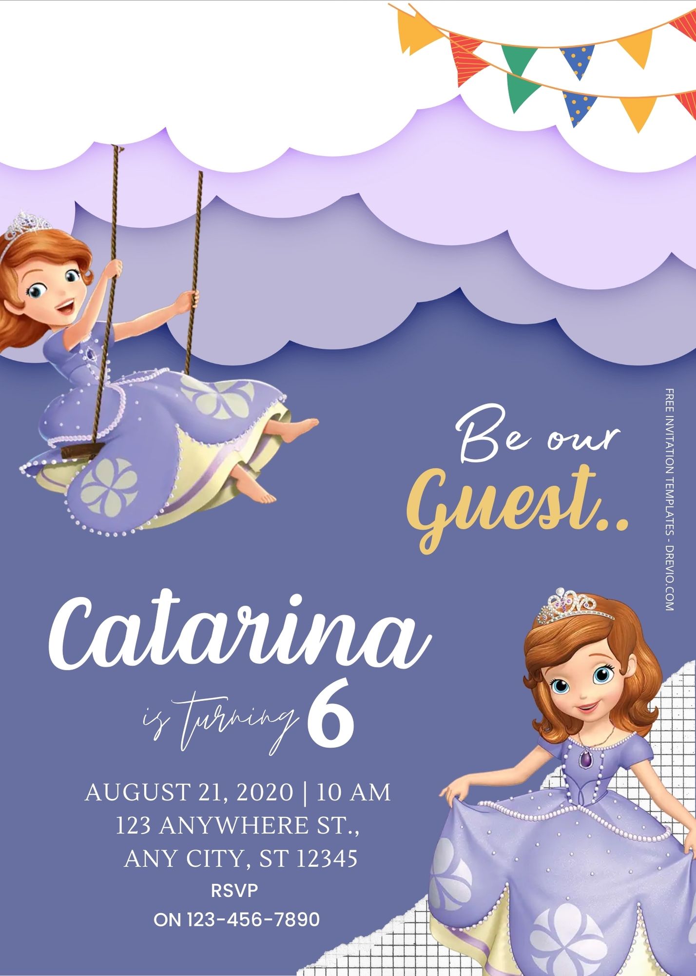 free-sofia-the-first-birthday-invitation-templates-download-worksheets-library for Free Printable First Birthday Invitation Templates FREE Sofia The First Birthday Invitation Templates - Download ... - Worksheets Library for Free Printable First Birthday Invitation Templates