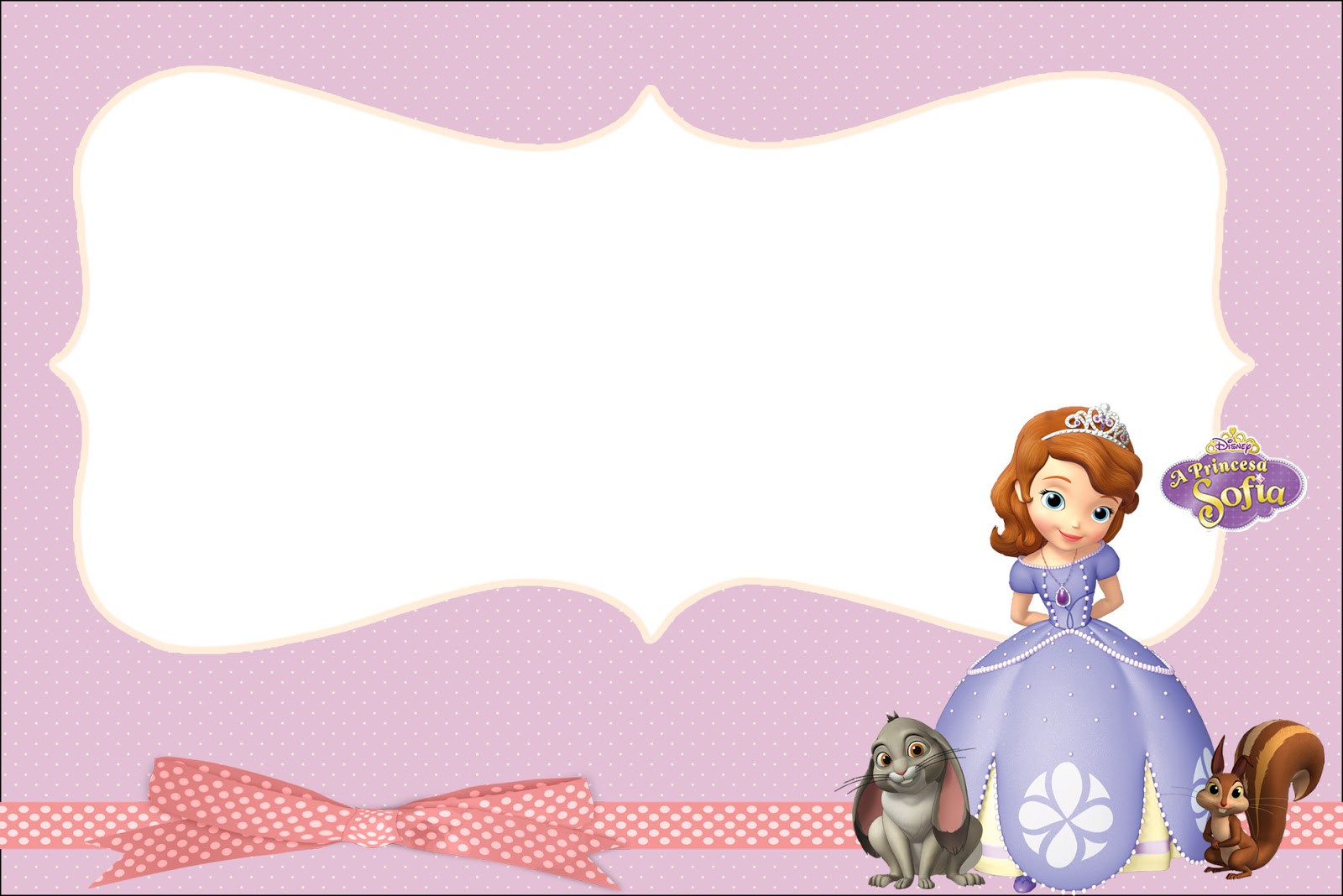 free printable birthday invitations sofia the first