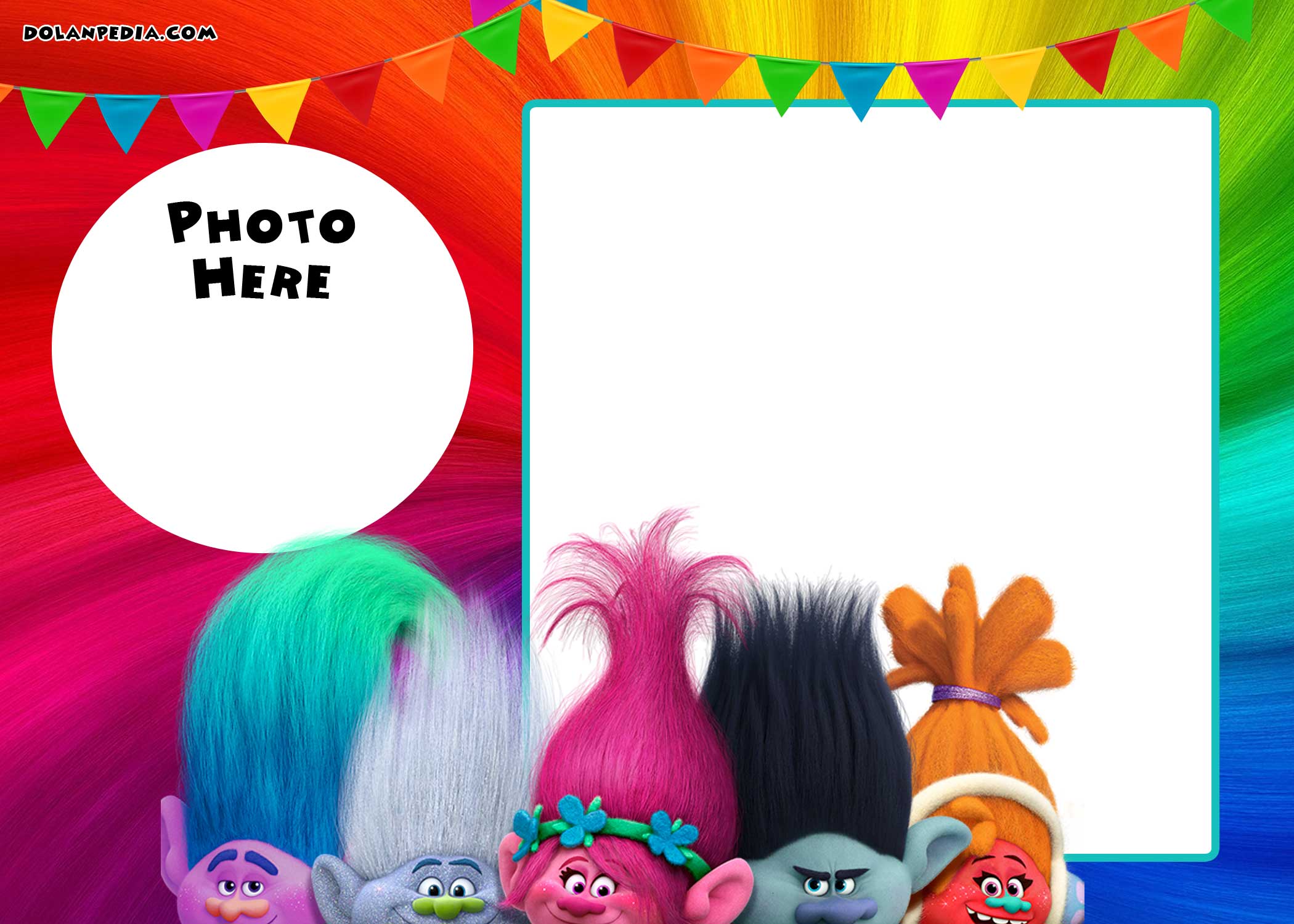 free printable birthday invitations trolls