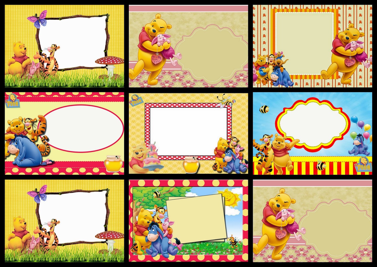 free printable birthday invitations winnie the pooh