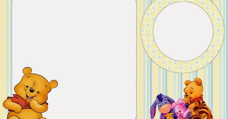 Winnie the Pooh Baby: Free Printable Invitations. - Oh My Baby!