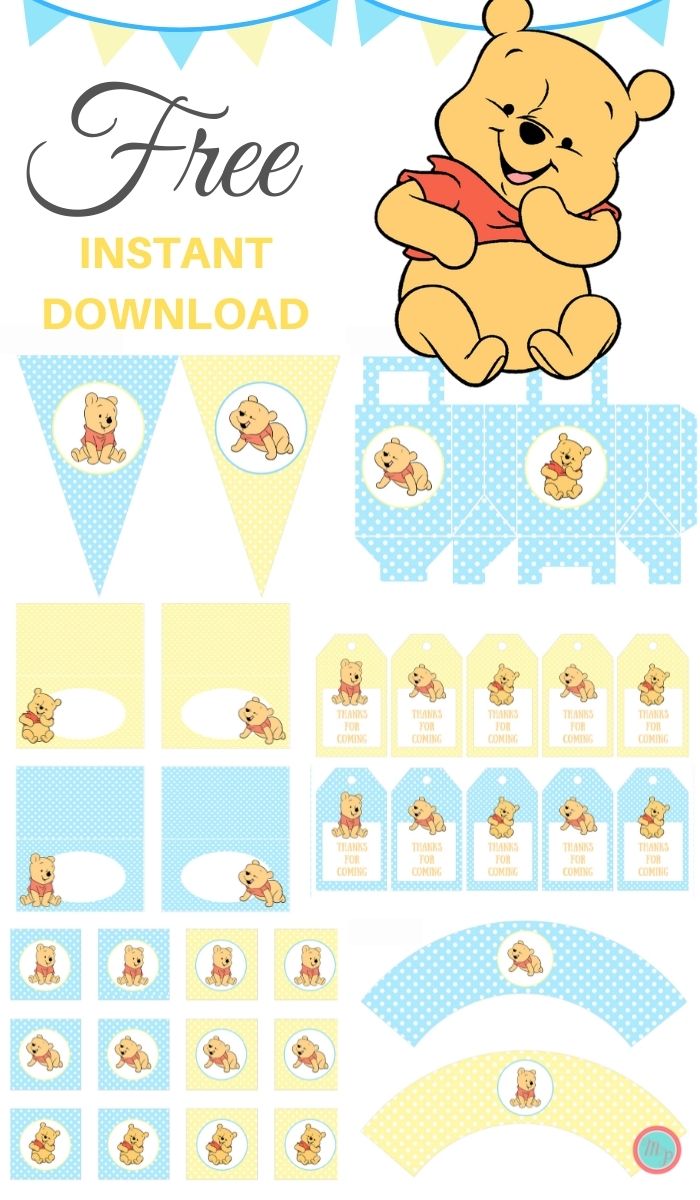 free printable birthday invitations winnie the pooh