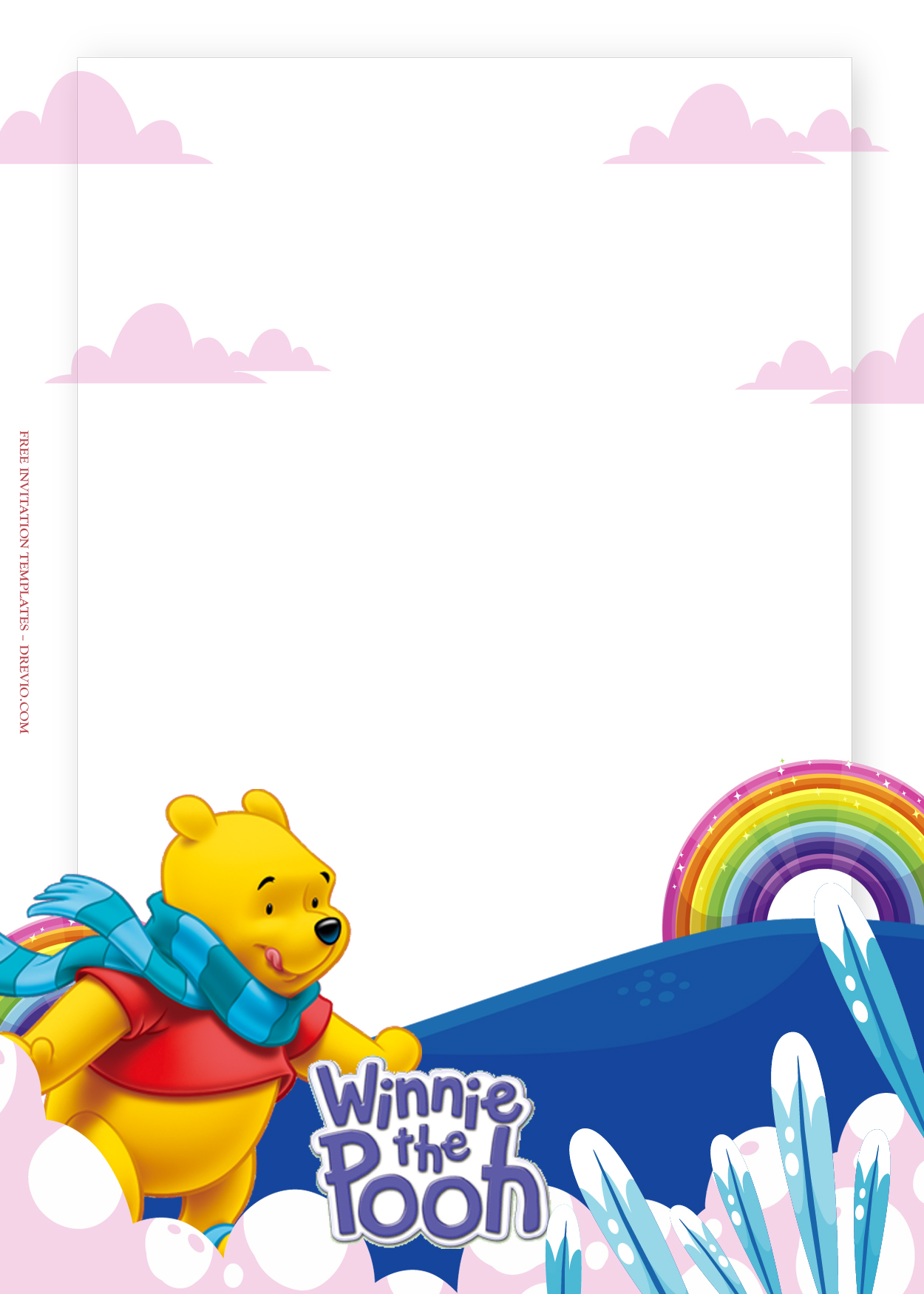free printable birthday invitations winnie the pooh
