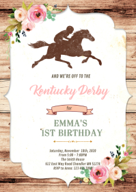 free printable birthday invitations with horses
