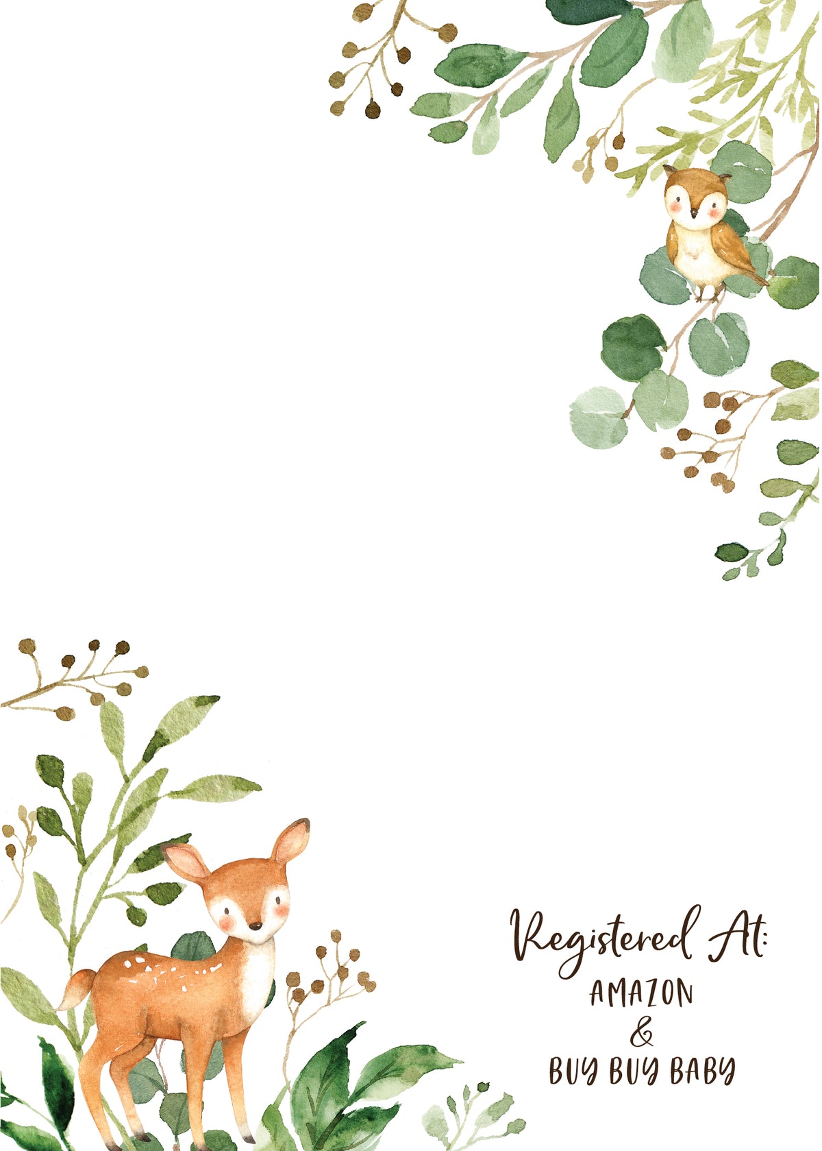free printable birthday invitations woodland