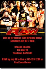 free printable birthday invitations wwe