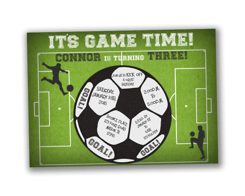free printable birthday party invitations soccer