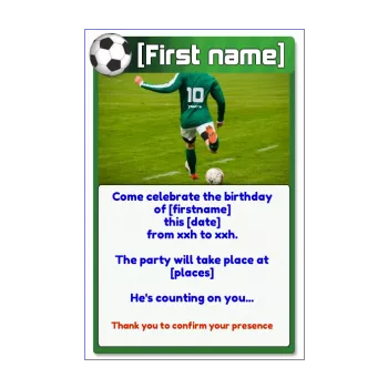 free printable birthday party invitations soccer